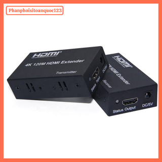 Bộ Nối Dài HDMI Qua Cáp Mạng LAN 120M – HDMI Extender 120M Full HD 1080P Kèm Nguồn