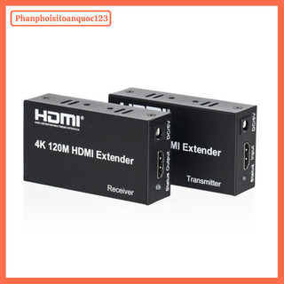 Bộ Nối Dài HDMI Qua Cáp Mạng LAN 120M – HDMI Extender 120M Full HD 1080P Kèm Nguồn