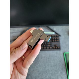 USB 3.0 OTG PHANTOM PU01 dung lượng 128GB Cổng USB và TypeC cho Máy Tính / Điện Thoại - Vỏ Kim Loại