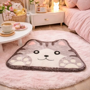 Thảm chùi chân lông cừu mẫu thiết kế lót sàn đế cao su chống trơn trượt