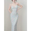 KATE [L.Studio] Đầm 2 dây dáng dài đuội cá nhẹ SẴN MUSH ngực, cổ V sâu quyến rũ. Chất thun lưới mesh