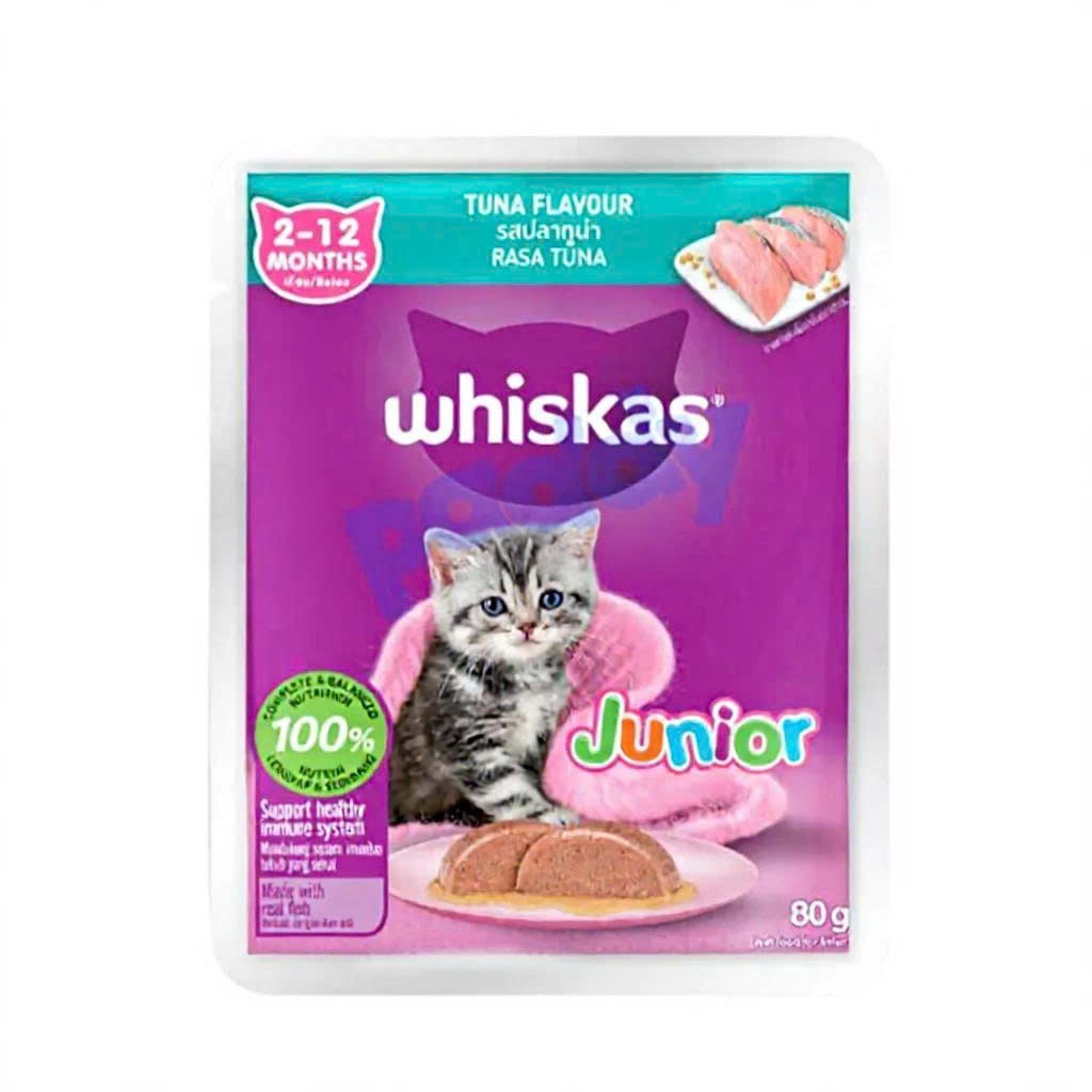 Pate Whiskas Cho Mèo Đa Vị 80g - Đa Dạng Hương Vị, Giàu Protein Và Vitamin, Phù Hợp Mèo Lớn Và Mèo Con