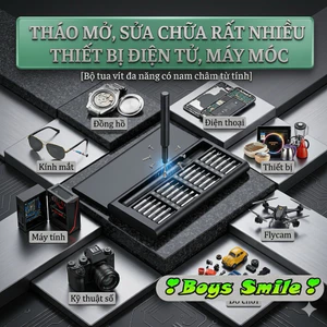 Bộ Tua Vít Đa Năng 24 Chi Tiết Đầu Hút Nam Châm,Thép Cứng Không Rỉ, Sửa Thiết Bị Điện Tử, Điện Thoại Điện Gia Dụng