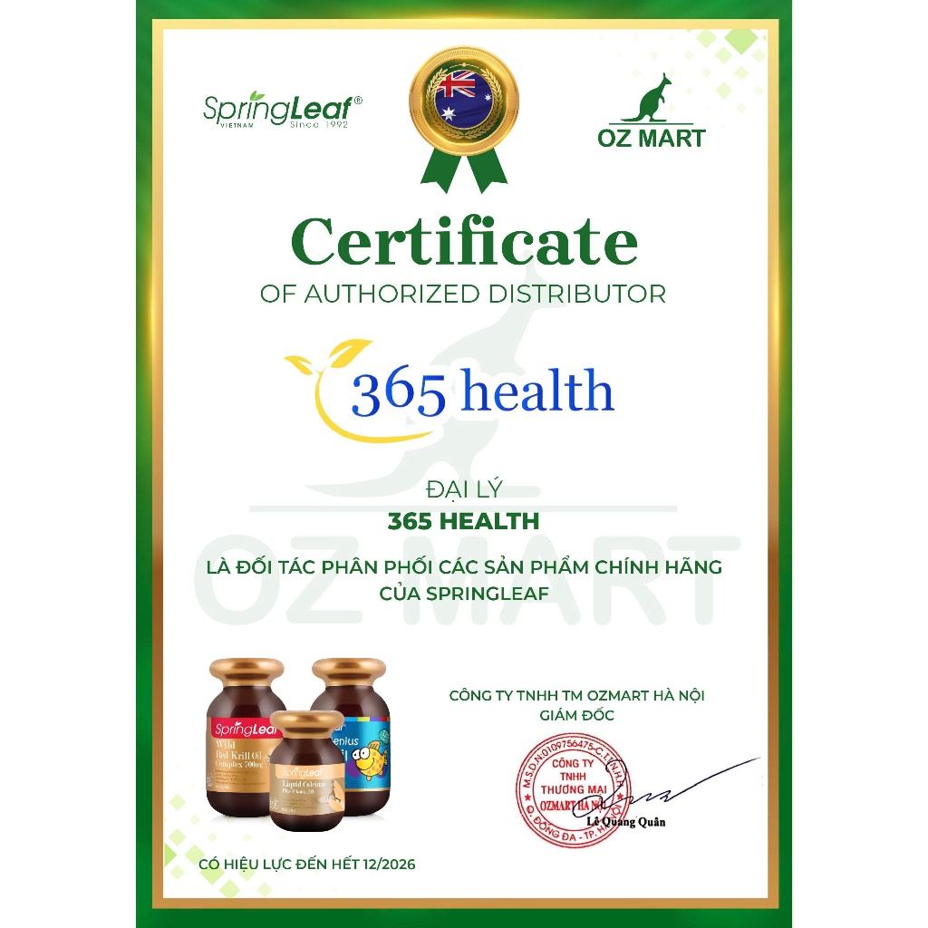 Viên uống hỗ trợ thải độc gan SpringLeaf Liver Detox 15000mg