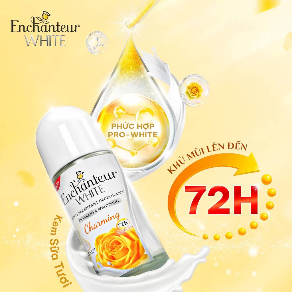 [DEBUT T7] Lăn khử mùi Serum / Trắng da / Hương nước hoa Enchanteur 50ml / 65ml - LIVE