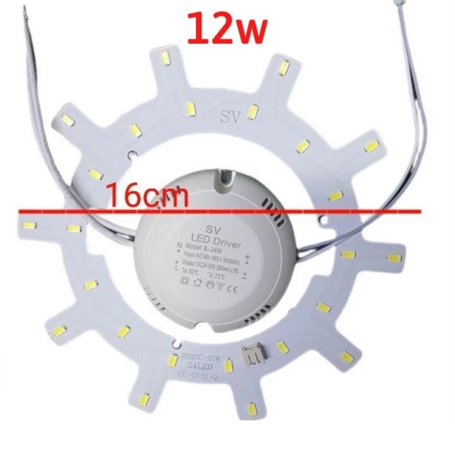 Bóng LED vòng Dùng thay thế cho Đèn Âm trần - Ốp Trần - Đèn hào quang 12W - 18W - 24W Siêu Sáng
