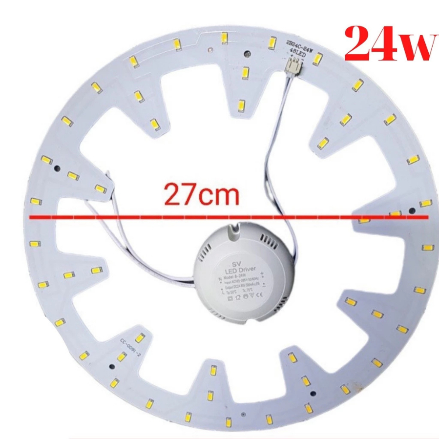 Bóng LED vòng Dùng thay thế cho Đèn Âm trần - Ốp Trần - Đèn hào quang 12W - 18W - 24W Siêu Sáng