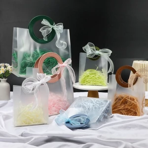 Túi Nhựa Trong Mờ Quai Da PU Đựng Quà Mỹ Phẩm Nhiều Size Mun Store TUIPUMO115