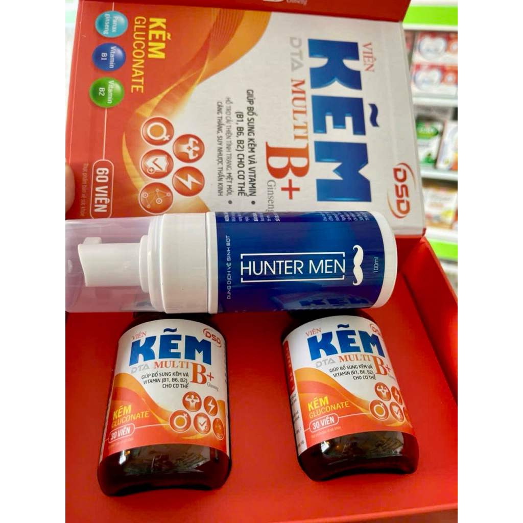 ✅[Chính Hãng] Kẽm DSD- DTA mult b gingseng 60 viên, tặng kèm bọt vệ sinh (phiên bản cải tiến hơn)
