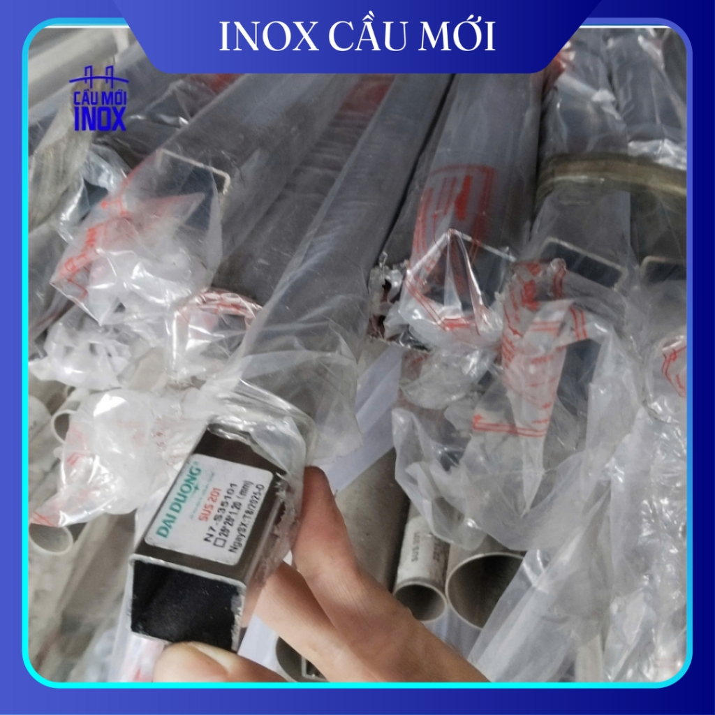 Hộp inox chữ nhật 304 15x30, độ dày 1.2 mm/1.5mm, chiều dài 1 mét, 1.2 mét, 1.5 mét, hàng loại 1