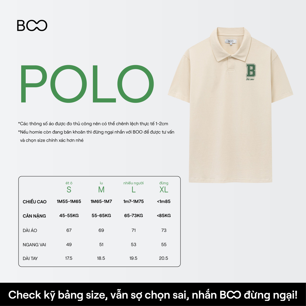 Áo Polo BOO Có Cổ Dáng Regular Thêu Logo B Nổi Bật Chất Liệu Interlock 2 Da | BigBuy360 - bigbuy360.vn
