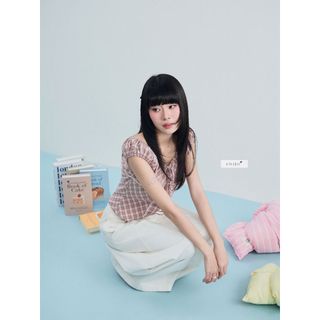 𝐃𝐨𝐧𝐧𝐚 𝐓𝐨𝐩 - Áo kiểu caro nữ phối viền trắng nhien.official NAS00046
