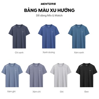 Áo Thun Nam Thể Thao MENTORIS Chất Liệu Thun Lạnh, Form Regular Fit, Co Giãn Thoáng Khí MTS01