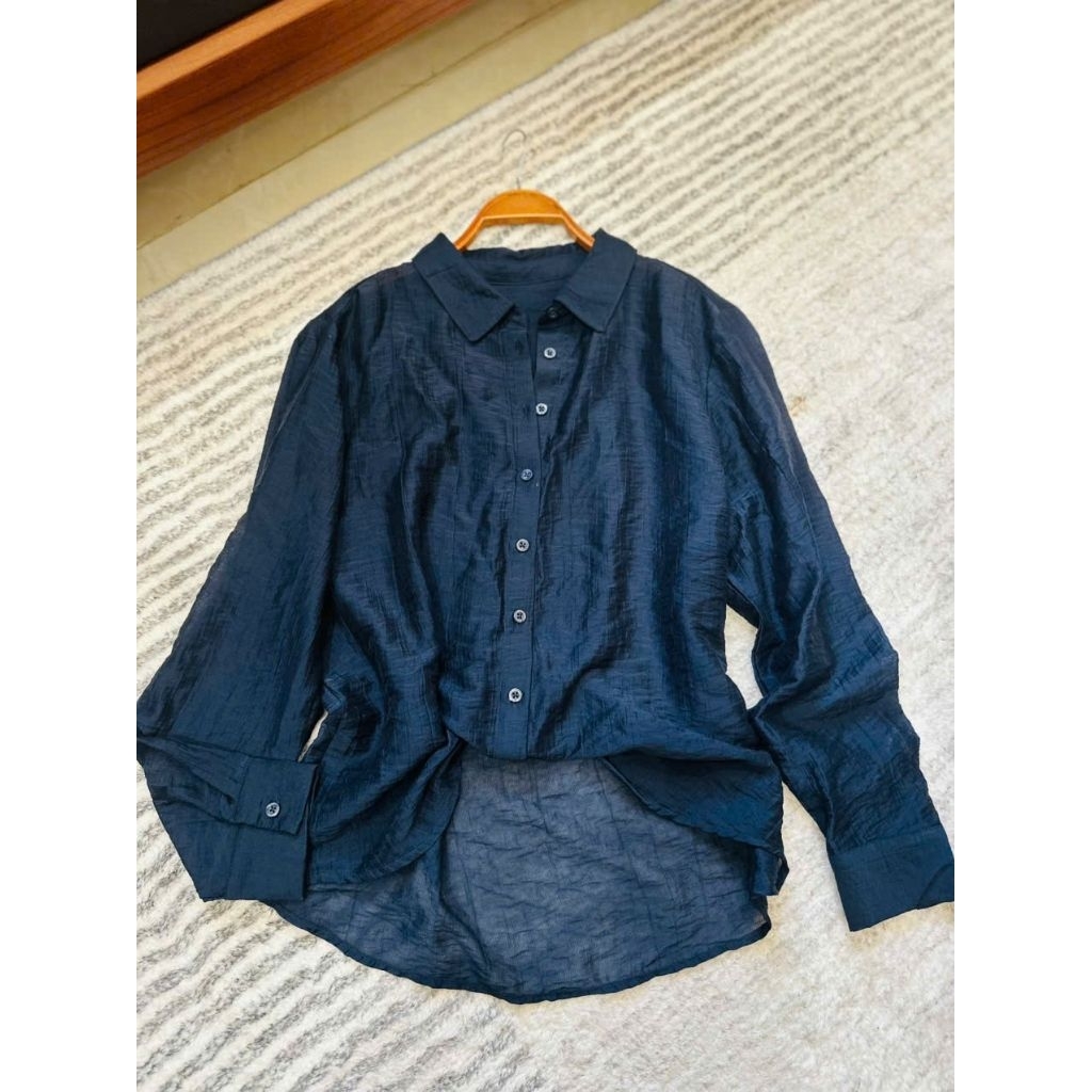 (BomoHouse) Áo sơmi tơ lụa xuất Hàn bigsize - dư xịn