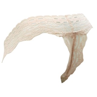 Q327 - Quần lót ren Nam nâu hồng pastel