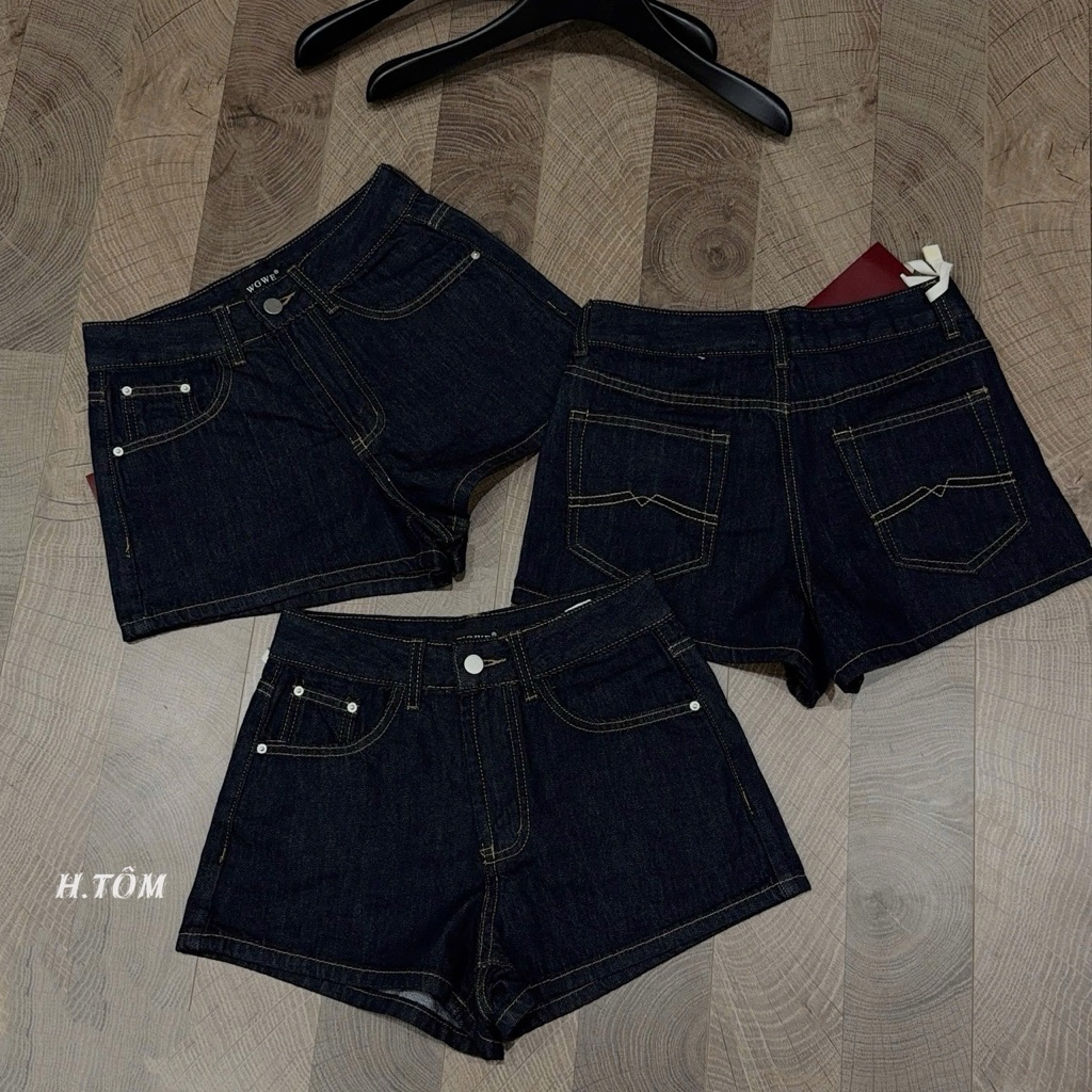 𝒄𝒂𝒎.𝒄𝒍𝒐𝒔𝒆𝒕• /WGWE/ Quần short jean xanh đậm