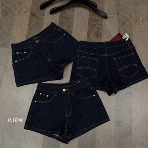 𝑪𝒉𝒐𝒄𝒐• /WGWE/ Quần short jean xanh đậm