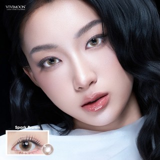 [Giá 1 chiếc - 1 bên mắt] VIVIMOON lens 1 ngày khóa ẩm, kính áp tròng màu giãn to 14.5mm độ cận từ 0 đến 8