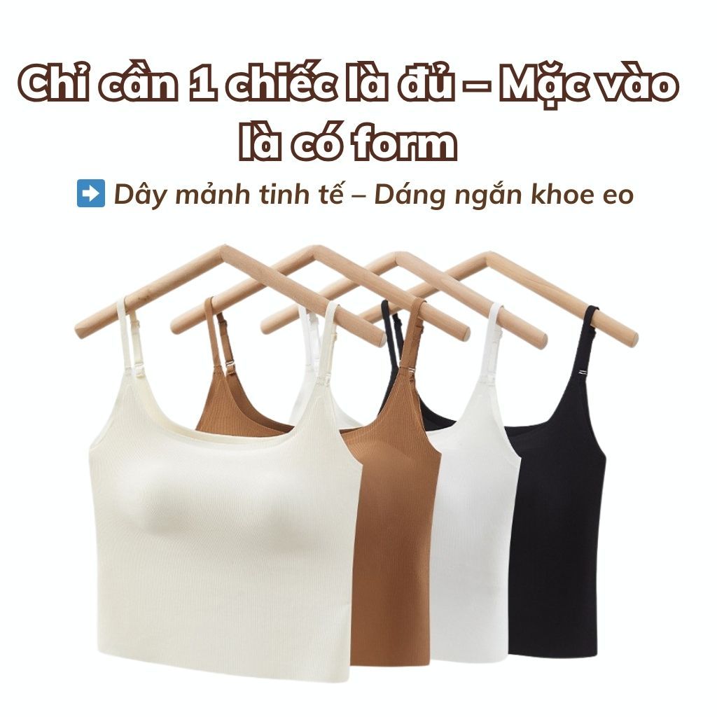Áo bra nữ su đúc cao cấp dáng lửng đệm mút sẵn mỏng nhẹ tàng hình co giãn linh hoạt LANIXA B6683
