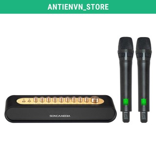 Mic ACNOS Mi36 Vang số chỉnh cơ tích hợp bluetooth & Micro không dây UHF - SONCAMEDIA Mi36