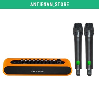 Mic ACNOS Mi36 Vang số chỉnh cơ tích hợp bluetooth & Micro không dây UHF - SONCAMEDIA Mi36