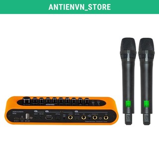 Mic ACNOS Mi36 Vang số chỉnh cơ tích hợp bluetooth & Micro không dây UHF - SONCAMEDIA Mi36