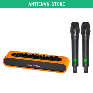 Mic ACNOS Mi36 Vang số chỉnh cơ tích hợp bluetooth & Micro không dây UHF - SONCAMEDIA Mi36
