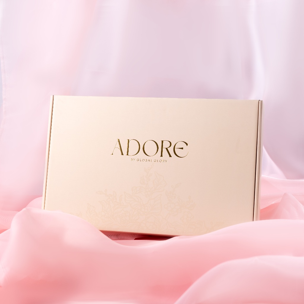Hộp Quà Cao Cấp ADORE - Hộp Carton Đựng Áo Lót Thiết Kế Cứng Cáp