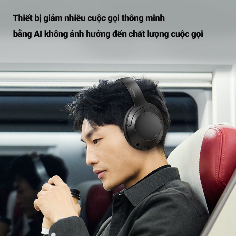 Tai nghe chụp tai Philips TAH2020 Bluetooth 5.4, độ trễ thấp 80ms, hiệu ứng âm thanh nổi 3D | BigBuy360 - bigbuy360.vn