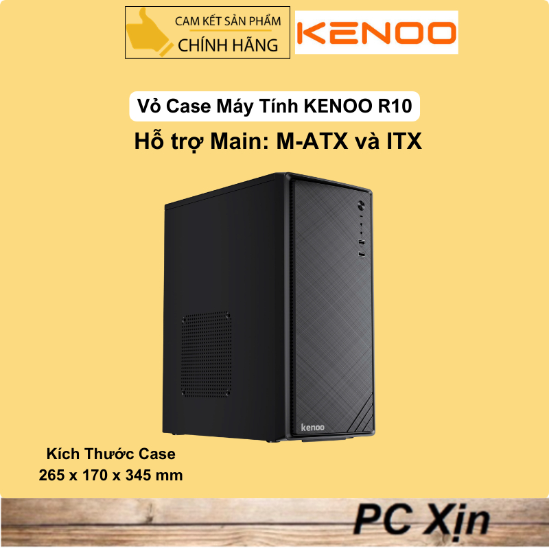 Vỏ case máy tính KENOO R10 nhỏ gọn (main M-ATX và ITX) Chính Hãng ...