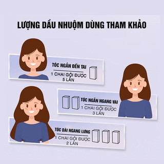 [ QUÀ TẶNG ] Dầu gội nhuộm tóc màu ngẫu nhiên chiết xuất từ thiên nhiên 400ml và Oxi nhuộm tóc