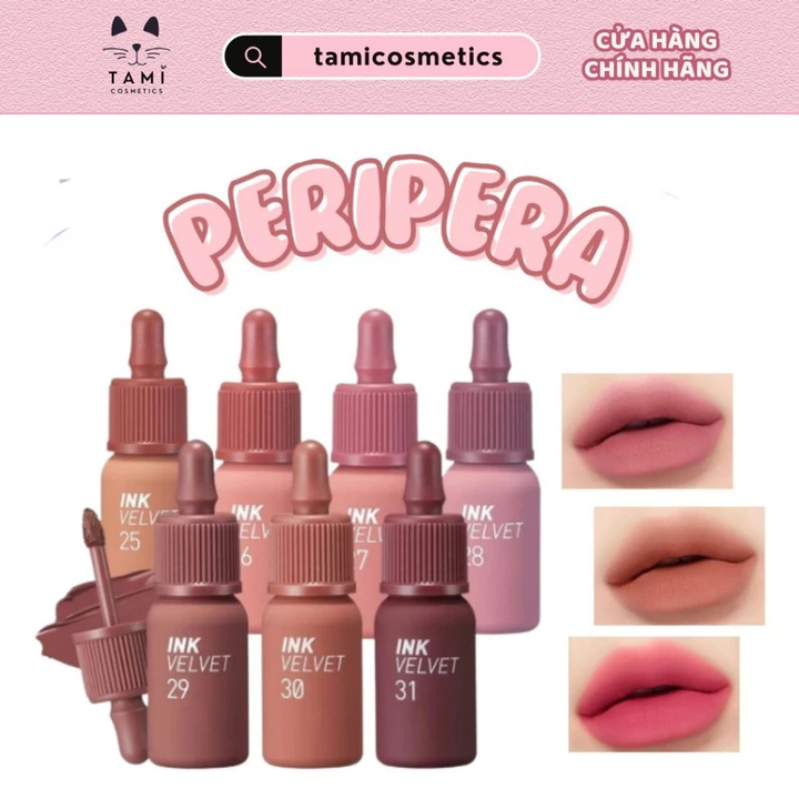 ( FULL MÀU ) Son Kem Lì Peripera Ink Velvet Lip Tint