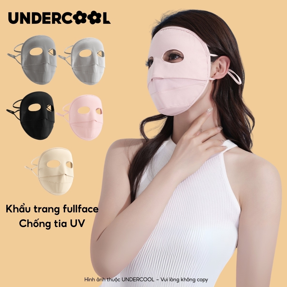 Khẩu Trang Fullface Kín Mặt Chống Nắng Chống Tia UV UPF100+  Thoáng Khí, Bảo Vệ Toàn Diện KT16