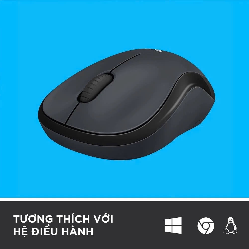 Chuột Không Dây Logitech M220, Chuột Máy Tính Silent Click Êm Pin Lâu Tặng Kèm Pin Và Lót Chuột HALU TECH