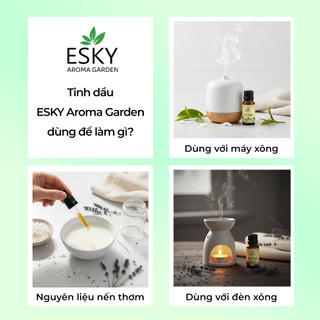 [THÊM NẮP BÓP] Tinh Dầu Khuếch Tán ESKY AROMA GARDEN Cắm Que/ Nhỏ Vào Đá Thơm Phòng 10ml 20ml