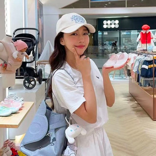 Hàn Quốc Daigou ONGO Mũ lưỡi trai Vintage Hoa thêu ghép màu Drawstring bóng chày Hat mùa hè Sun Shade Hat cho phụ nữ