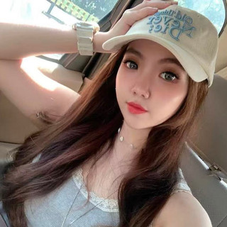 Hàn Quốc Daigou ONGO Mũ lưỡi trai Vintage Hoa thêu ghép màu Drawstring bóng chày Hat mùa hè Sun Shade Hat cho phụ nữ