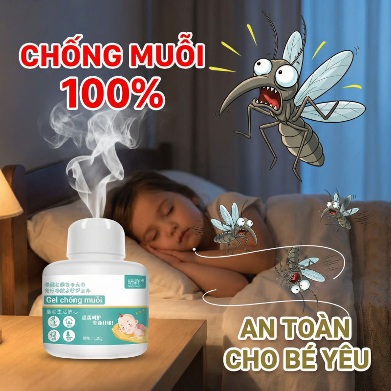‼️Mua 1 tặng 1 🦟 Gel đuổi muỗi & kiến – Chiết xuất thực vật, công thức mới, hiệu quả cao, an toàn cho da