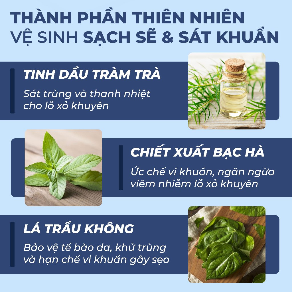 Vệ sinh lỗ xỏ khuyên tai đồ vệ sinh lỗ tai sạch lỗ khuyên Bellena Piercing Clean & Care