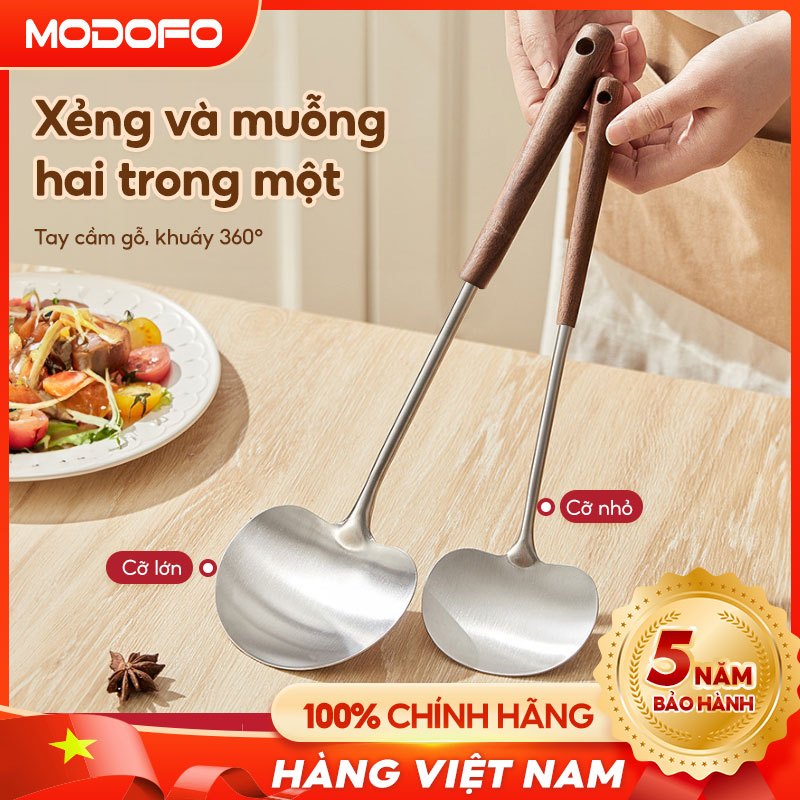 MODOFO thép không gỉ nấm xẻng | nhiệt kháng nhỏ scraper | bếp chiên xẻng dụng cụ nhà bếp