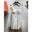 Đầm cúp ngực tơ xoè quai bản to đính hoa