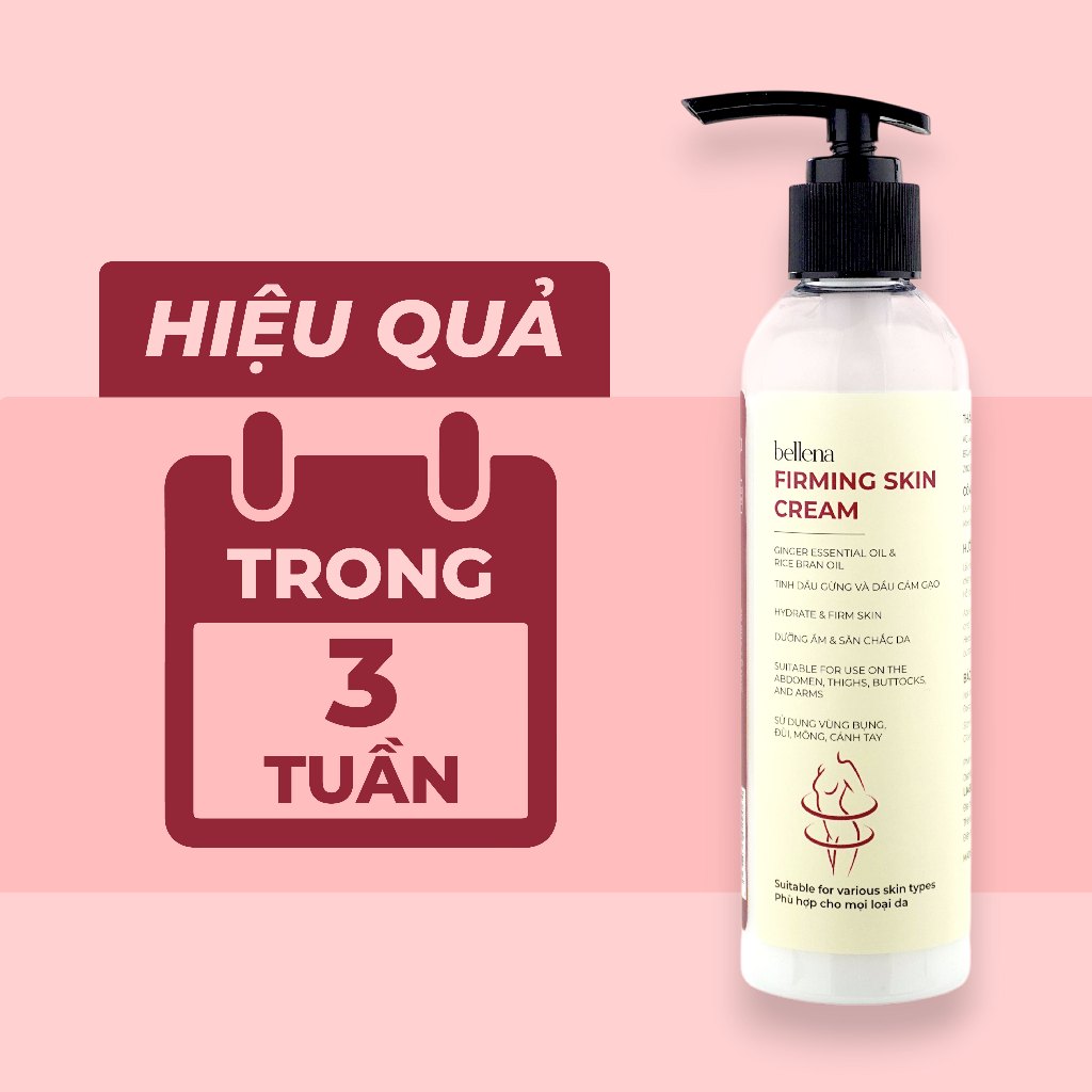 Kem tan mỡ bụng giảm mỡ bụng đùi bắp tay bụng dưới nhanh và an toàn Bellena Firming Skin Cream 200ml
