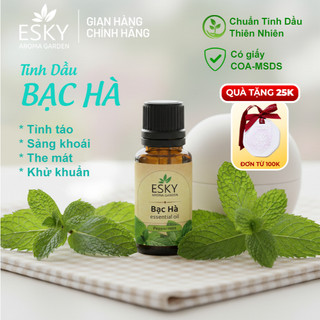 Tinh Dầu Bạc Hà Nguyên Chất ESKY AROMA GARDEN Tỉnh Táo, Thông Mũi, Đuổi Côn Trùng 10ml 20ml