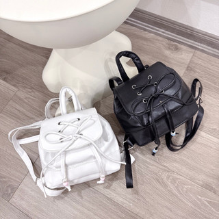 [LM2556] Balo Mini Size 23 Nơ Dây Đan Phối Hạt Da PU siêu cute dễ thương cho các nàng và bé yêu