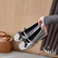 Giày búp bê độn đế mũi đính nơ đá