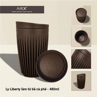Ly Bã Cà Phê AirX Coffee – Ly Uống Cà Phê Tái Chế Thân Thiện Môi Trường – Ly Liberty 480ml