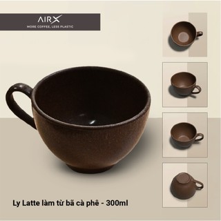 Ly Bã Cà Phê AirX Coffee – Ly Uống Cà Phê Tái Chế Thân Thiện Môi Trường – Ly Latte 300ml