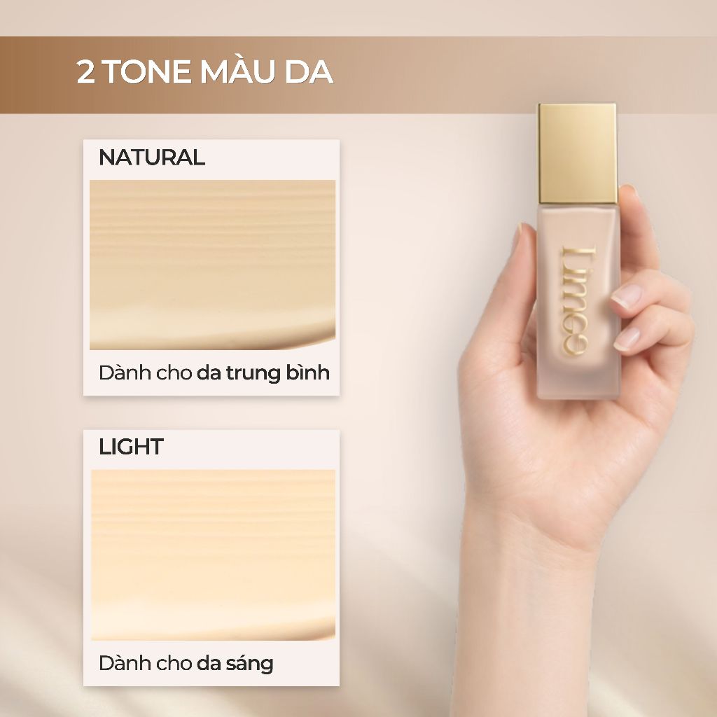 Kem nền kiềm dầu Limae Liquid Foundation 30ml lớp nền bền đẹp, lâu trôi, độ che phủ cao