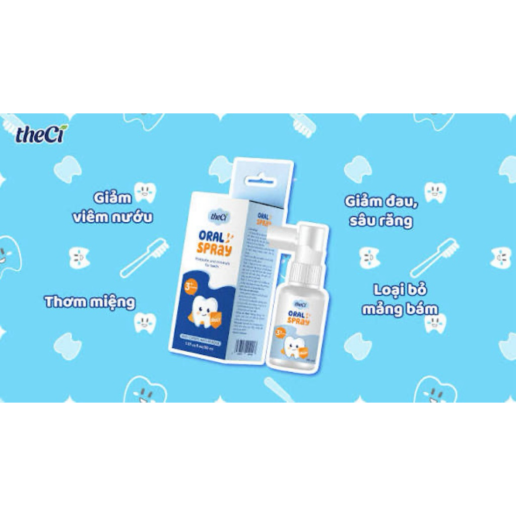 🔥 XỊT SÂU RĂNG THECI – GIẢM ĐAU NHANH, HỖ TRỢ NGỪA SÂU RĂNG, AN TOÀN CHO BÉ 🔥