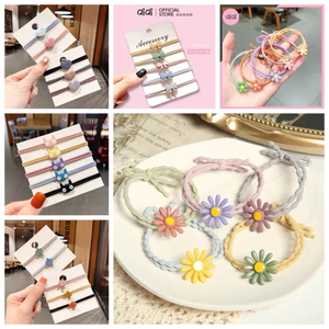 Set 20 chun buộc tóc Hoa Cúc nhiều màu sắc hot trend Qiqishop